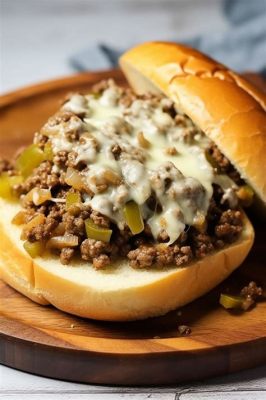  Philly Cheesesteak: 一個濃郁的芝士香氣與鮮嫩牛肉交織的完美結合！